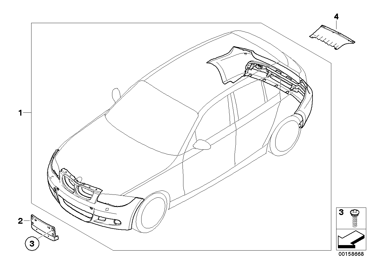 Genuine BMW 07148045544 E82 E87 E93 Protective Adhesive Film 90X60mm (Inc. X1 & M Coupé) | ML Performance US US Car Parts