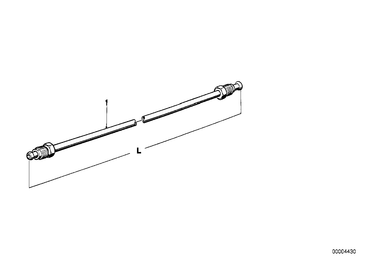 Genuine BMW 34321153804 E12 E21 Pipe M10/M10-2915mm (Inc. 2000tilux, 3.0S & 3.0Si) | ML Performance US US Car Parts