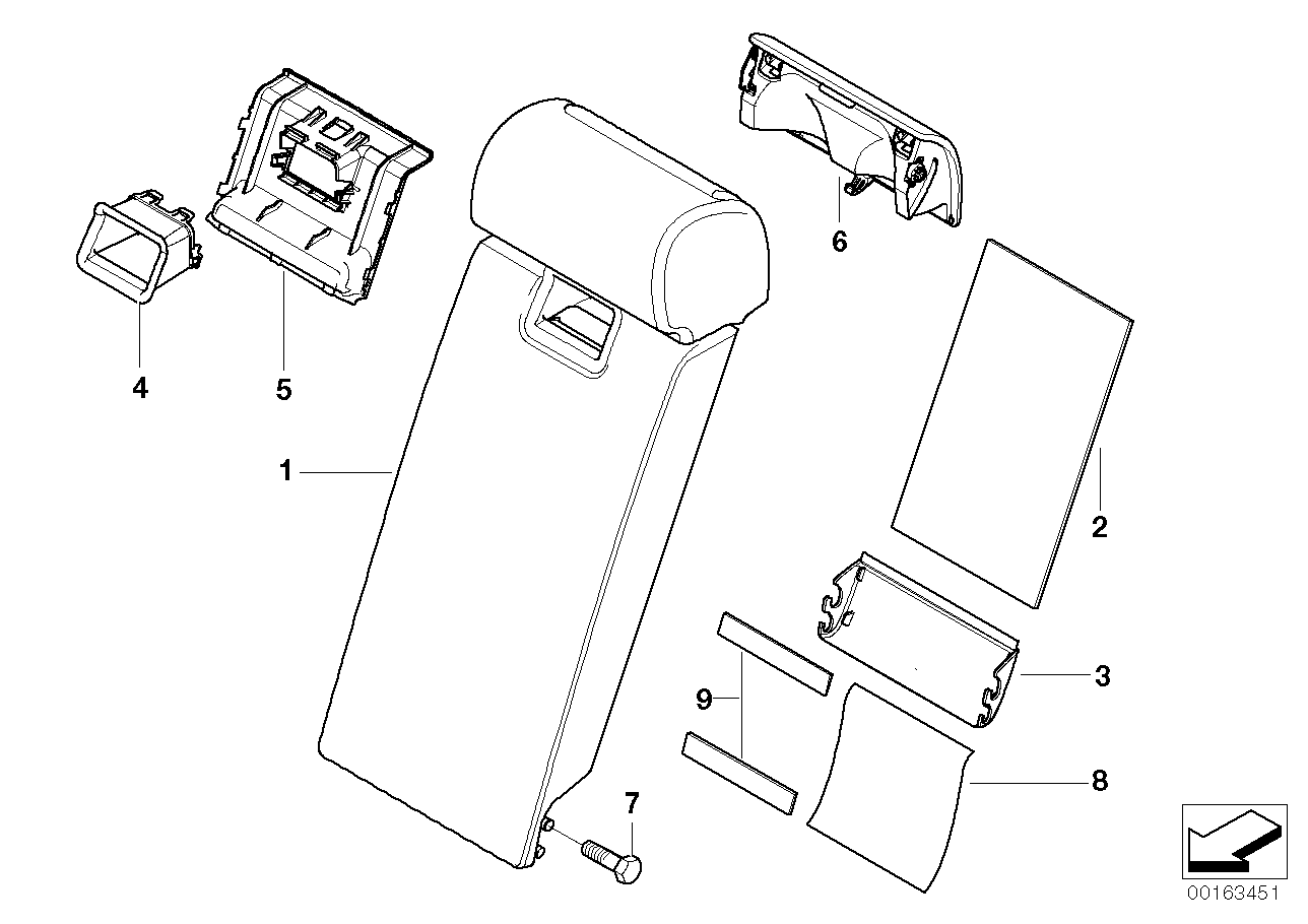 Genuine BMW 52203422264 E83 Multi-Purpose Armrest SANDBEIGE (Inc. X3) | ML Performance US US Car Parts
