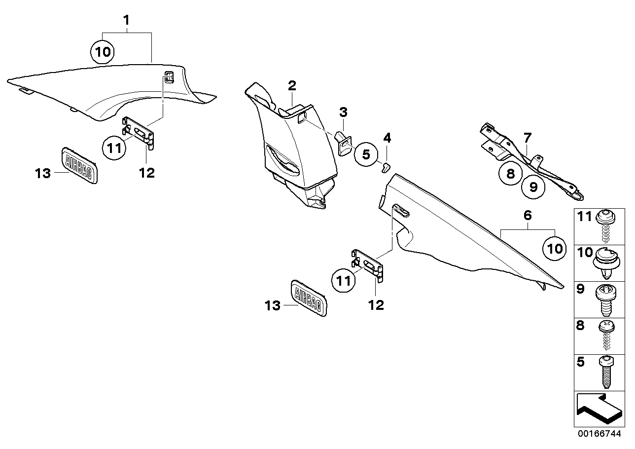 Genuine BMW 51432996817 E82 Cap For Clothes Hook ALASKAGRAU (Inc. 128i, 120d & 120i) | ML Performance US US Car Parts