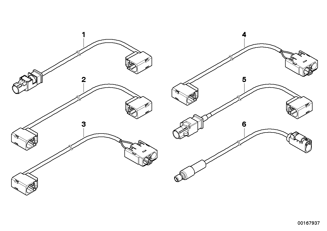 Genuine BMW 61119185732 E72 E70 Hsd Wire L= 360 mm (Inc. X5 3.0si & X6) | ML Performance US US Car Parts