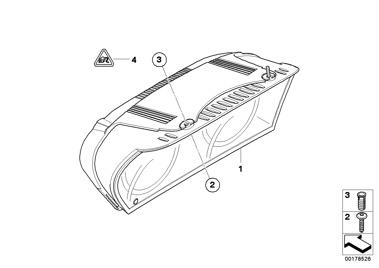 Genuine BMW 62116958594 E60 Instruments Combination Uncoded MPH (Inc. 525i, 545i & 530i) | ML Performance US US Car Parts