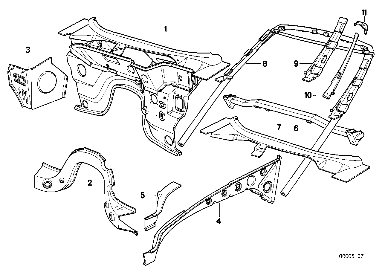 Genuine BMW 41142291811 Covering Plate Left (Inc. Z1) | ML Performance US US Car Parts