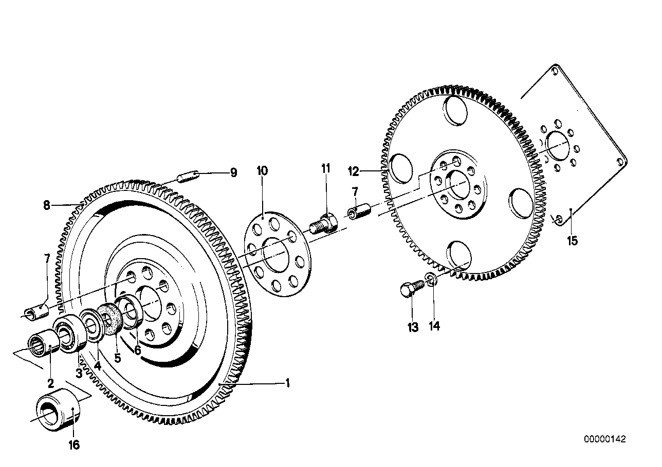 Genuine BMW 21211225972 E28 Twin Mass Flywheel (Inc. 524td) | ML Performance US US Car Parts