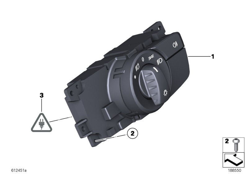 Genuine BMW 61319184277 E89 Control Element Light (Inc. Z4 28i, Z4 35i & Z4 30i) | ML Performance US US Car Parts