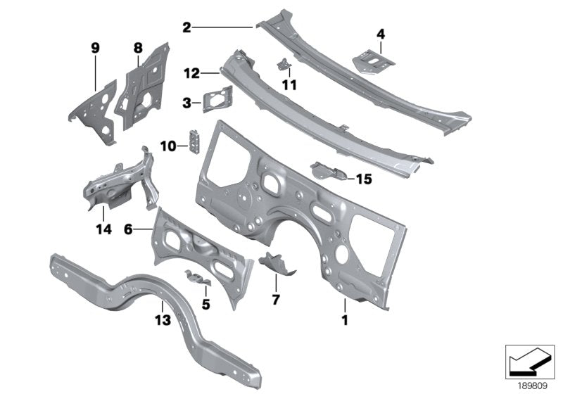 Genuine BMW 41107204077 Support, A-Pillar, Left (Inc. 523i, 530d & M6) | ML Performance US US Car Parts