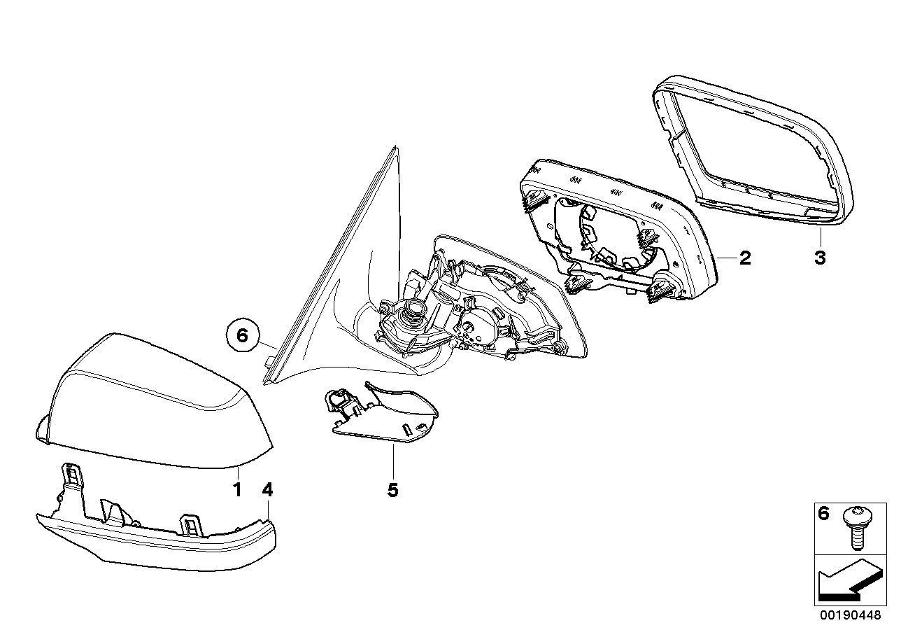 Genuine BMW 51167266037 E60 Housing Lower Section, Left SHADOW-LINE (Inc. 640d, 740dX & 530i) | ML Performance US US Car Parts