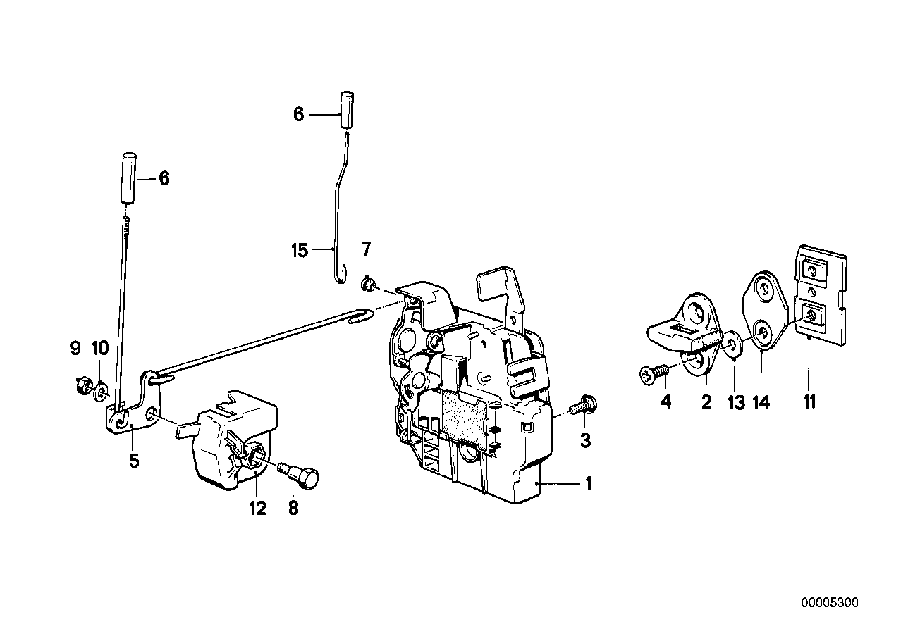Genuine BMW 51211922846 E30 Door Lock Front Right (Inc. M3, 325e & 323i) | ML Performance US US Car Parts