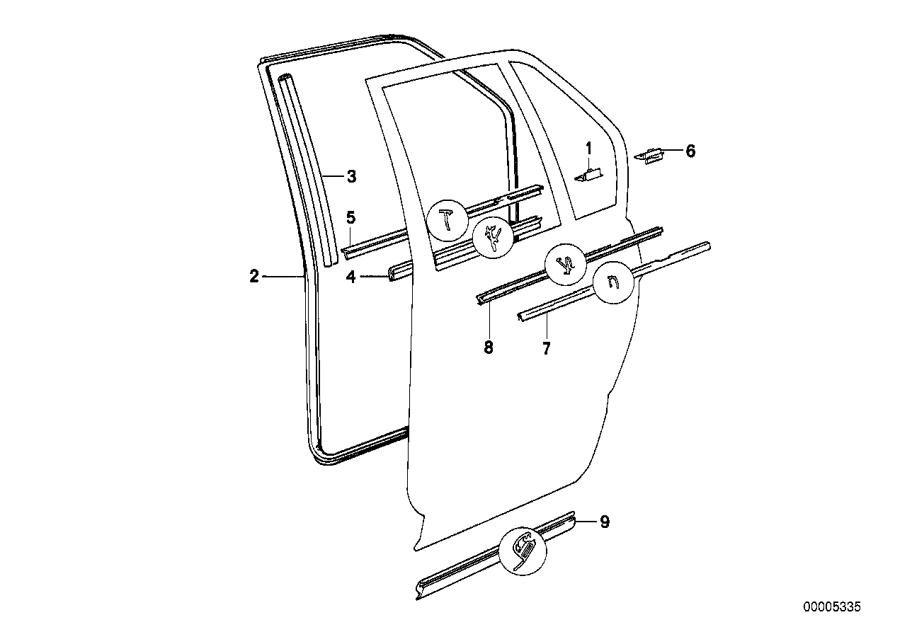 Genuine BMW 51421945437 E32 Clamp (Inc. 750i, 730i & 750iLS) | ML Performance US US Car Parts