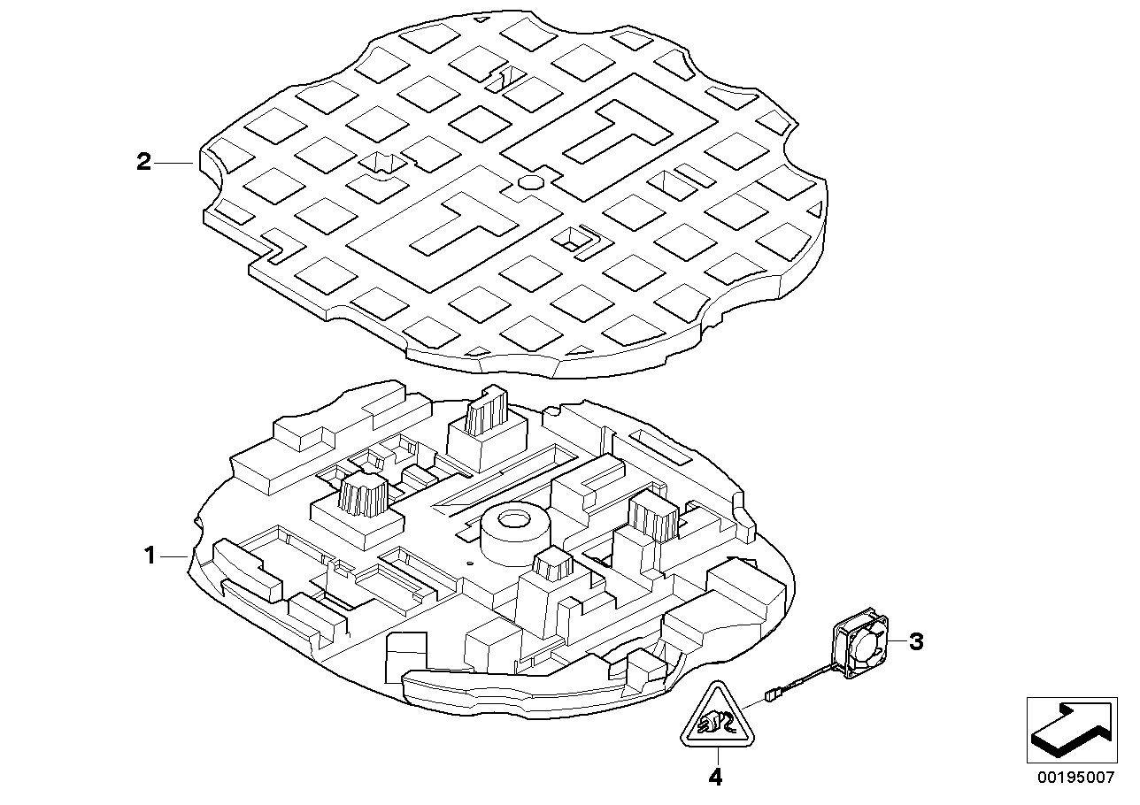 Genuine BMW 65129120060 E60 E61 Instrument Support, Bottom Section (Inc. 535d, 550i & 530i) | ML Performance US US Car Parts