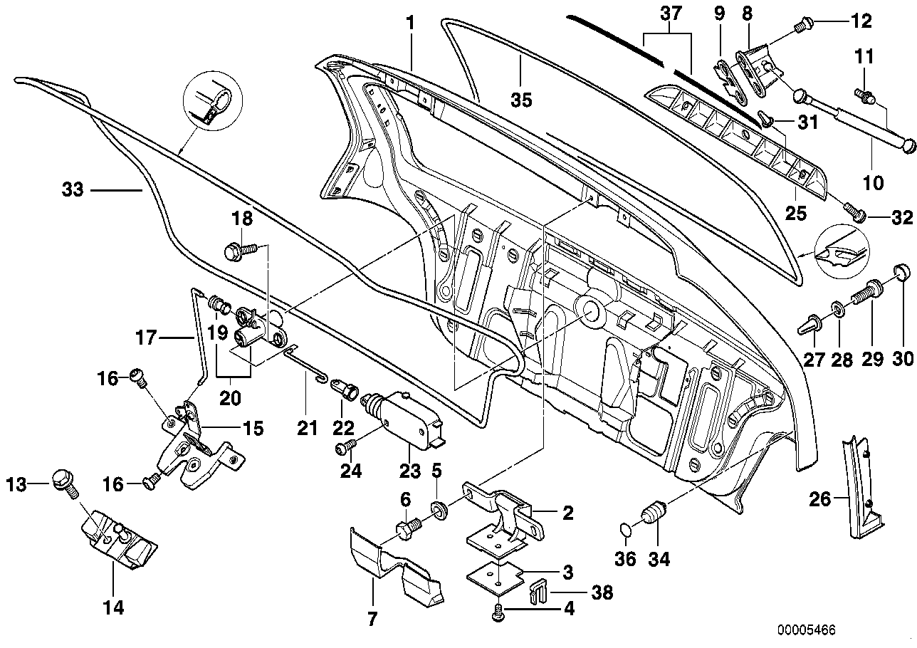 Genuine BMW 51248172795 E36 E61 Ball Pin M6 (Inc. 525d, 523i & 316i) | ML Performance US US Car Parts
