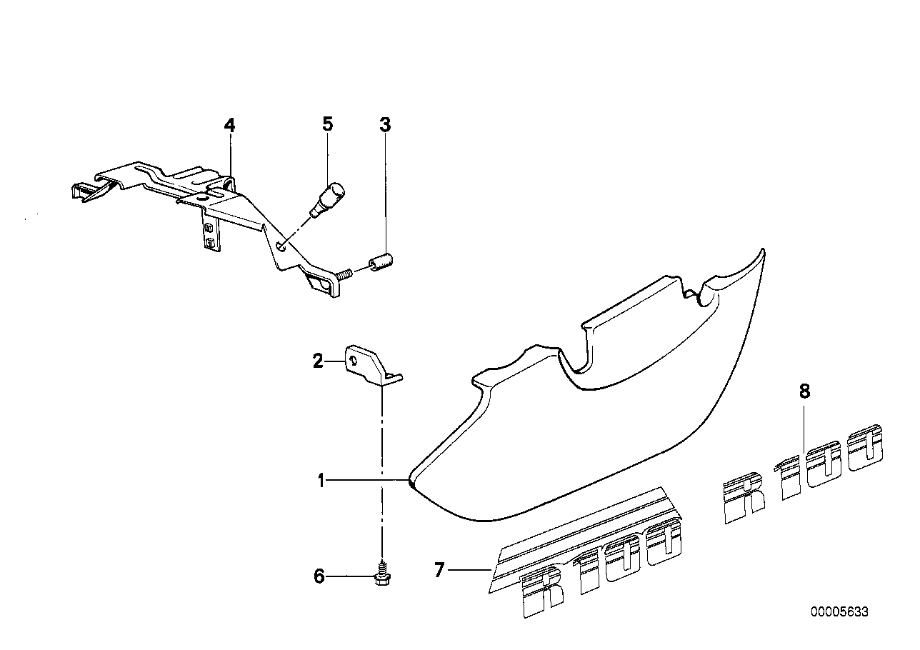 Genuine BMW 46631452402 Holder RECHTS (Inc. R 65 RT) | ML Performance US US Car Parts