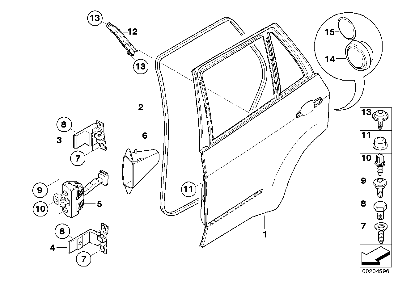 Genuine BMW 51227263447 E70 Grommet, Door Brake, Rear (Inc. X5) | ML Performance US US Car Parts