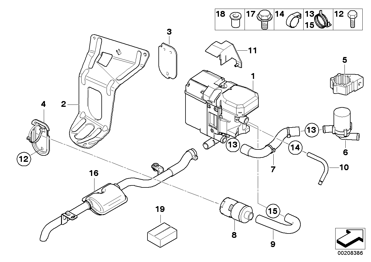 Genuine BMW 17127515471 Hose Clamp D=23mm (Inc. 545i, 530xi & 550i) | ML Performance US US Car Parts