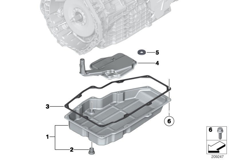 Genuine BMW 24117595892 E72 Gasket, Oil Pan (Inc. Hybrid X6) | ML Performance US US Car Parts