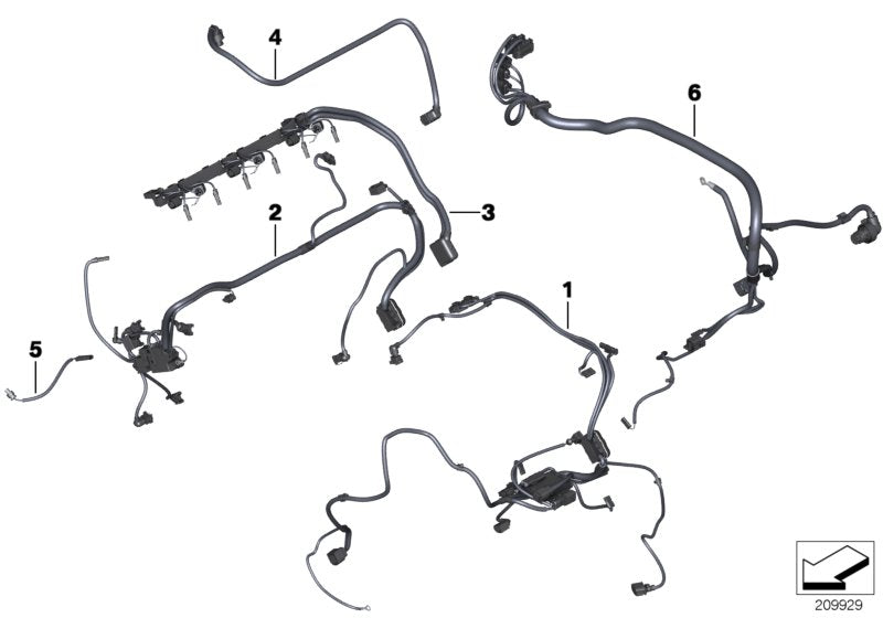 Genuine BMW 12517639279 Wiring Harness, Eng. Sensoric Module 2 (Inc. 335i) | ML Performance US US Car Parts