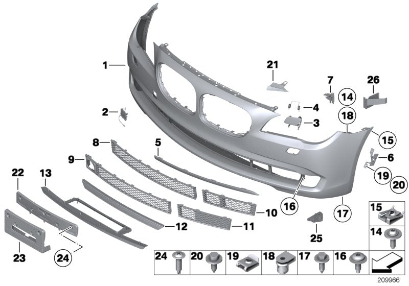 Genuine BMW 51117222332 Reinforcement Right (Inc. Alpina B7, 730Li & 750LiS) | ML Performance US US Car Parts