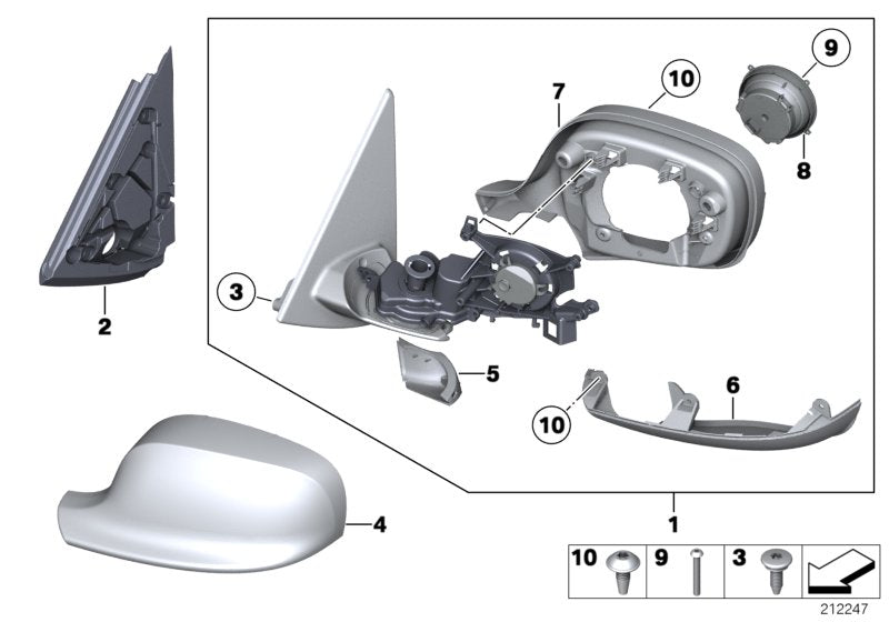 Genuine BMW 51162993418 E84 E83 Set Of Covers, Housing, Lower (Inc. X1) | ML Performance US US Car Parts
