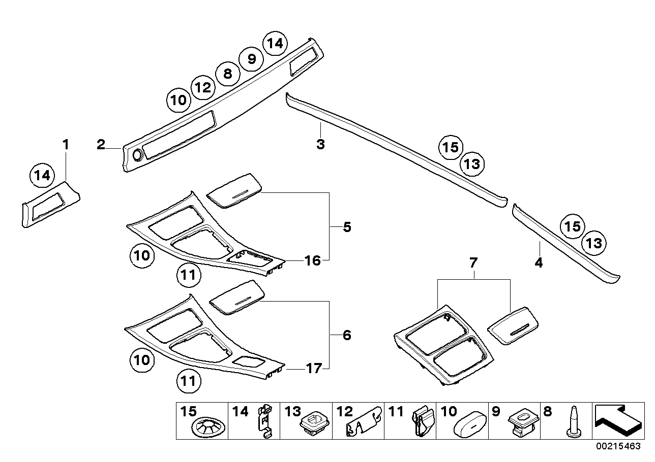 Genuine BMW 51417251232 E92 E93 Decorative Strip, Door Front Right BAMBUS ANTHR. (Inc. 318i, 325xi & 328xi) | ML Performance US US Car Parts