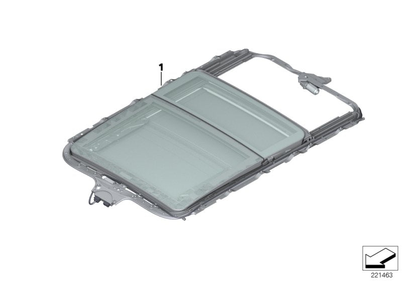 Genuine BMW 54107198755 E70 Panoramic Glass Roof, Electric HImmELGRAU (Inc. X5) | ML Performance US US Car Parts