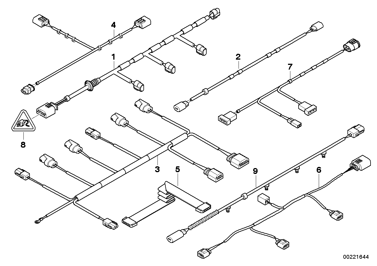 Genuine BMW 61129294124 F15 E70 Wiring Set, Ars, Valve Block (Inc. X5) | ML Performance US US Car Parts