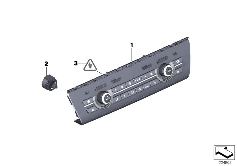 Genuine BMW 61319328426 Rep. Kit For Radio/Climate Cont. Panel (Inc. 520dX, 530dX & 523i) | ML Performance US US Car Parts