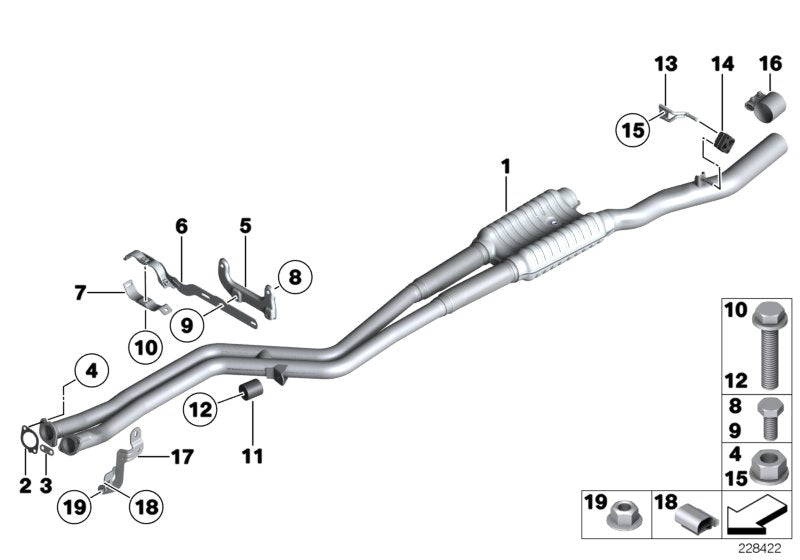 Genuine BMW 18207578176 Clamp (Inc. 730i, 523i & 528i) | ML Performance US US Car Parts