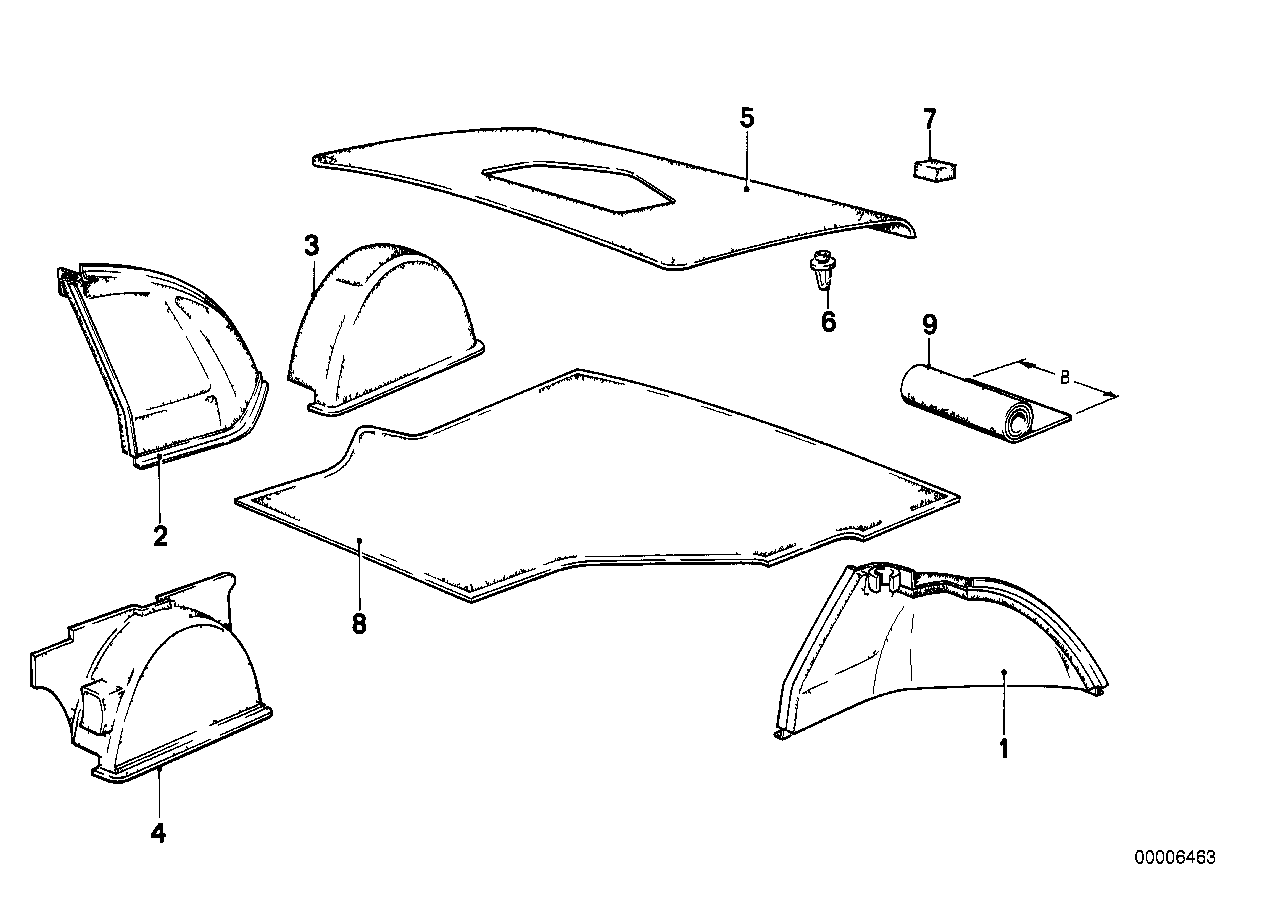 Genuine BMW 51491849473 E23 Trunk Lid Trim Panel (Inc. 732i, 728i & 730) | ML Performance US US Car Parts