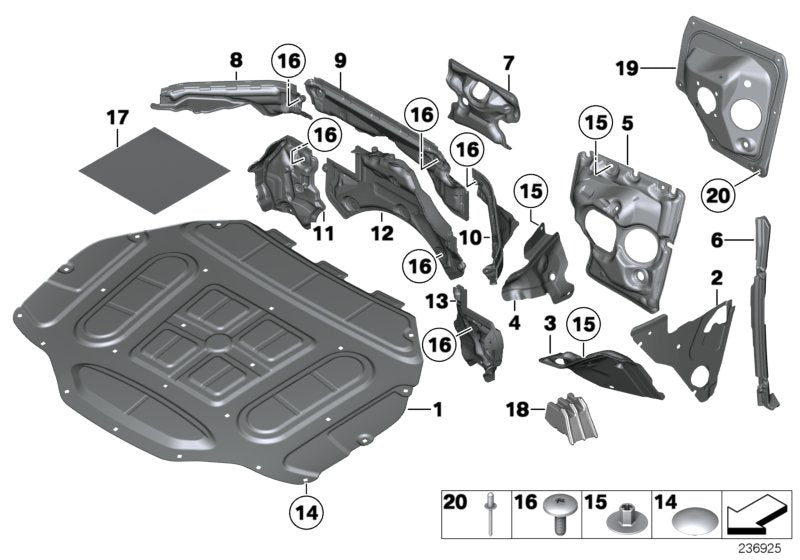 Genuine BMW 51487225669 Sealing Right (Inc. 760LiS, 730Li & 740LdX) | ML Performance US US Car Parts