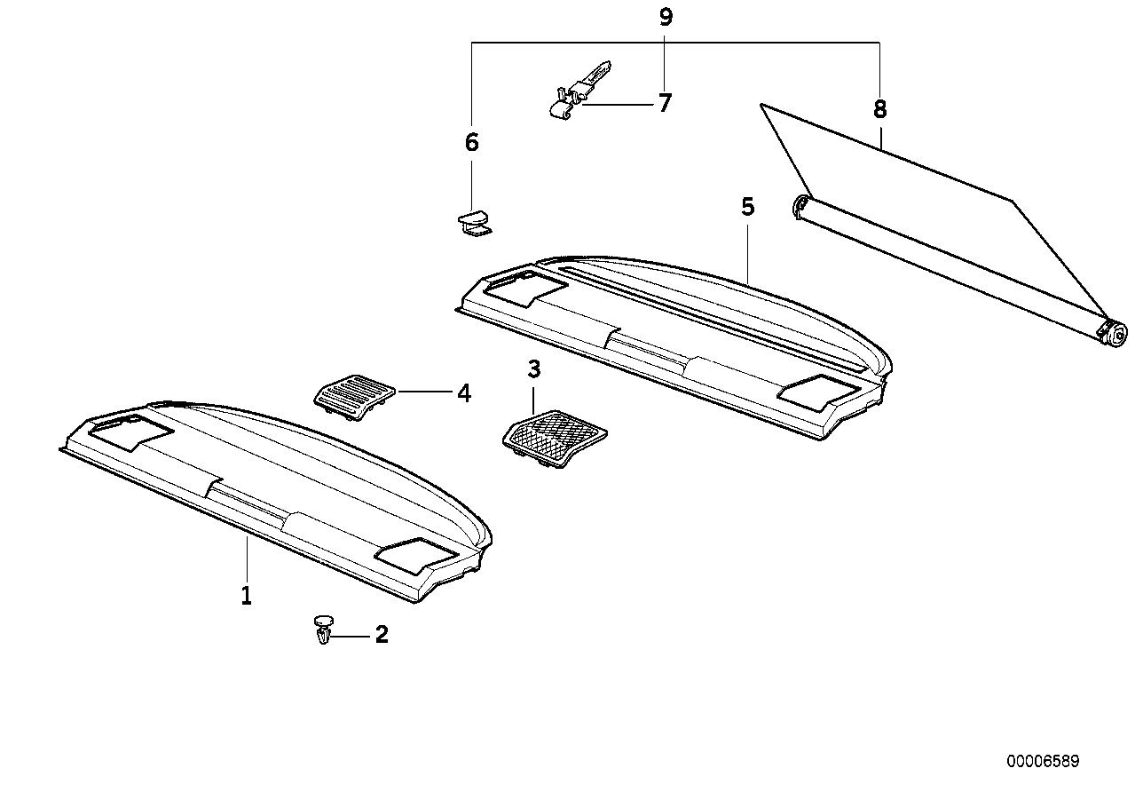 Genuine BMW 51468173236 E36 Grid GRAU (Inc. 325is, 328i & 318is) | ML Performance US Car Parts