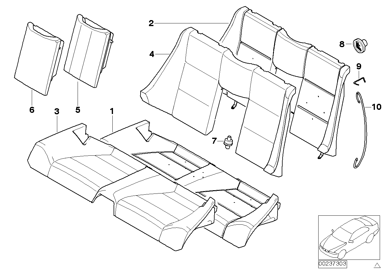 Genuine BMW 52207009094 E46 Pin (Inc. 325Ci, 320Ci & 323Ci) | ML Performance US US Car Parts