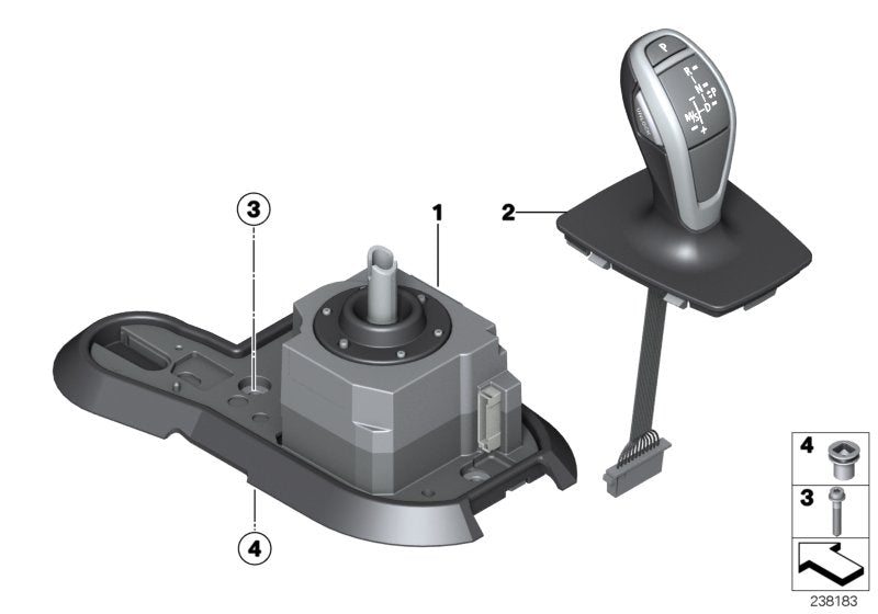 Genuine BMW 61319260295 E84 Shift Box, Gear Selection Switch (Inc. X1) | ML Performance US US Car Parts