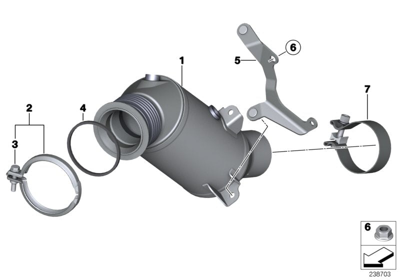 Genuine BMW 18328603873 F25 F26 Exch Catalytic Converter Close To Engine EU5 (Inc. X3 35iX & X4 35iX) | ML Performance US US Car Parts