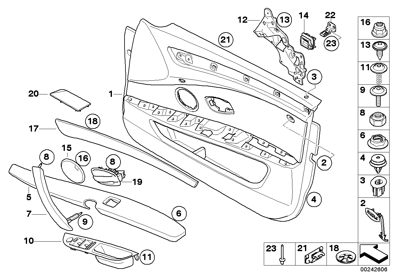 Genuine BMW 51416983735 E60 E61 Door Handle, Inside Left BEIGE (Inc. 530xi, 530d & 535xi) | ML Performance US US Car Parts