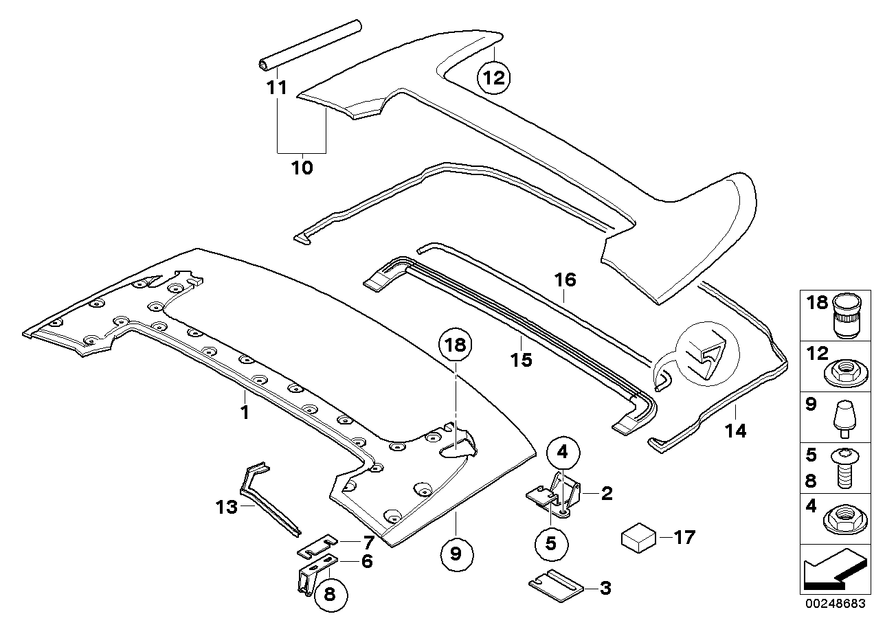 Genuine BMW 51177066147 E64 Stop Buffer (Inc. 650i, 635d & M6) | ML Performance US US Car Parts