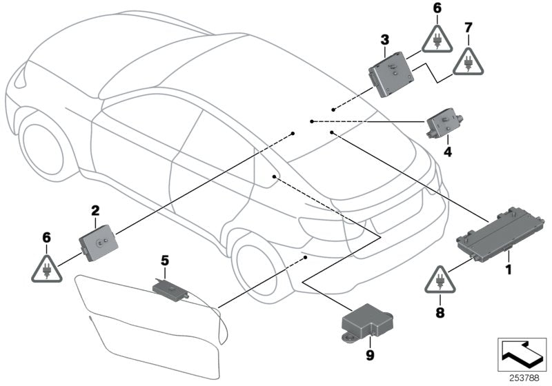 Genuine BMW 65209172879 E71 E72 Suppression Filter RECHTS (Inc. X6) | ML Performance US US Car Parts