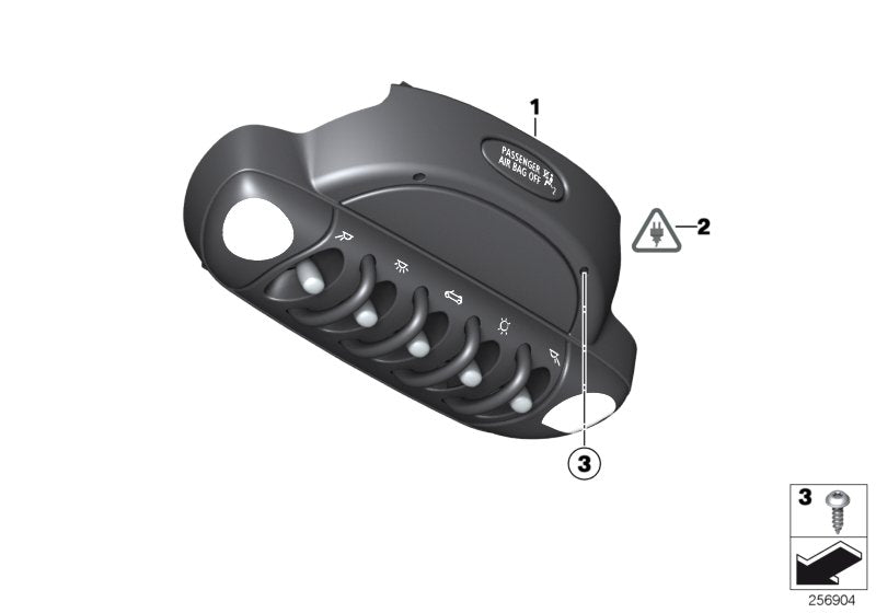 Genuine BMW 61313450545 Operating Unit For Roof (Inc. Cooper D 1.6, Cooper SD & Coop.S JCW) | ML Performance US US Car Parts