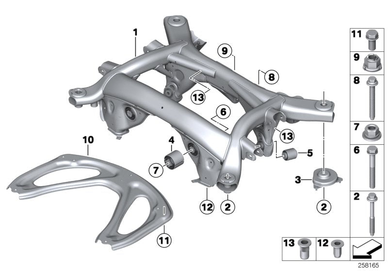 Genuine BMW 33326764105 Rubber Mounting (Inc. M5 & M6) | ML Performance US US Car Parts