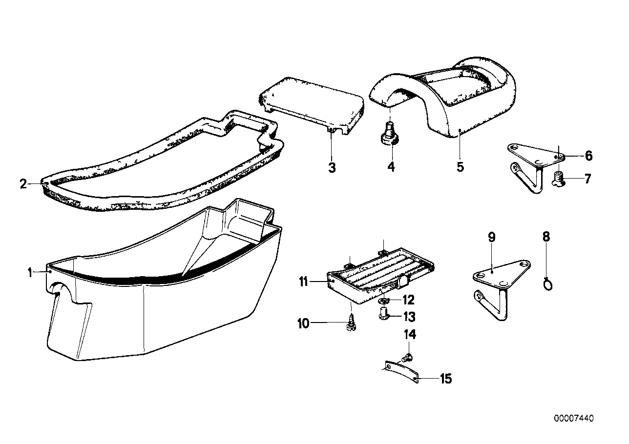 Genuine BMW 52531232666 Storing Partition (Inc. R90S, R 75) | ML Performance US US Car Parts