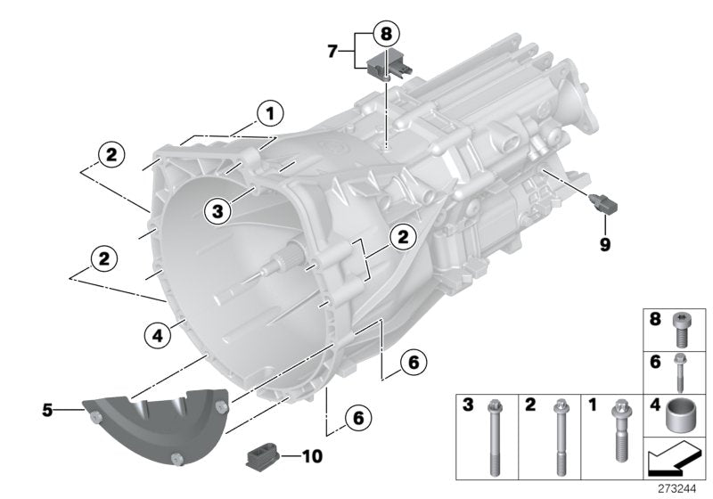 Genuine BMW 23007629571 Covering Plate (Inc. 520i & 528i) | ML Performance US US Car Parts