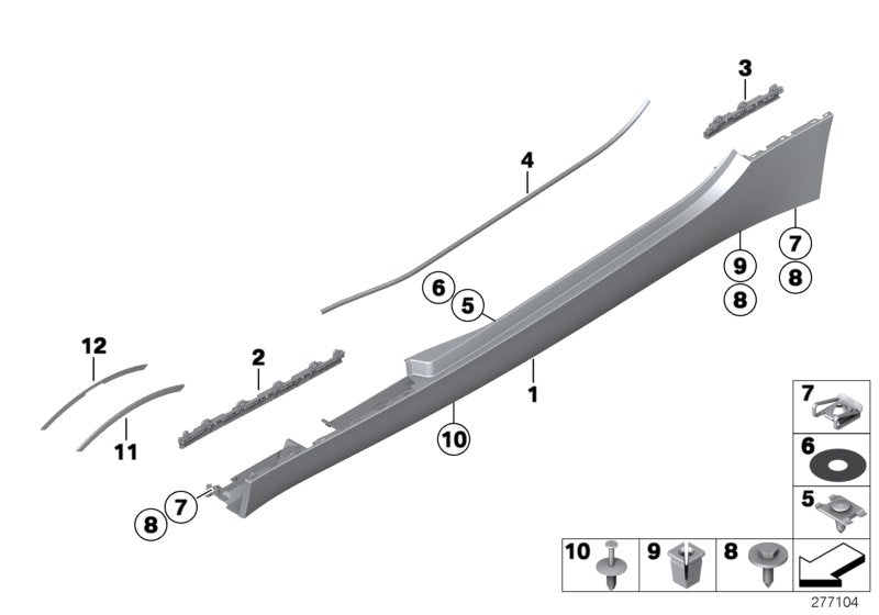 Genuine BMW 51127231078 E89 Rocker Panel, Primed, Right (Inc. Z4 35is, Z4 28i & Z4 30i) | ML Performance US US Car Parts