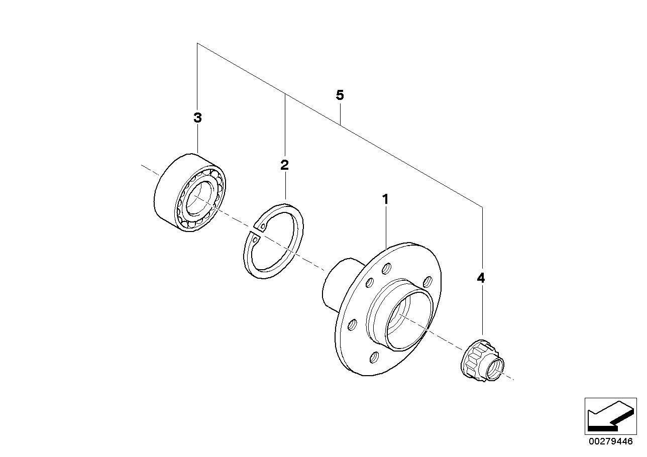Genuine BMW 33411093693 E36 Drive Flange Hub (Inc. 325td, 318tds & 316i) | ML Performance US US Car Parts