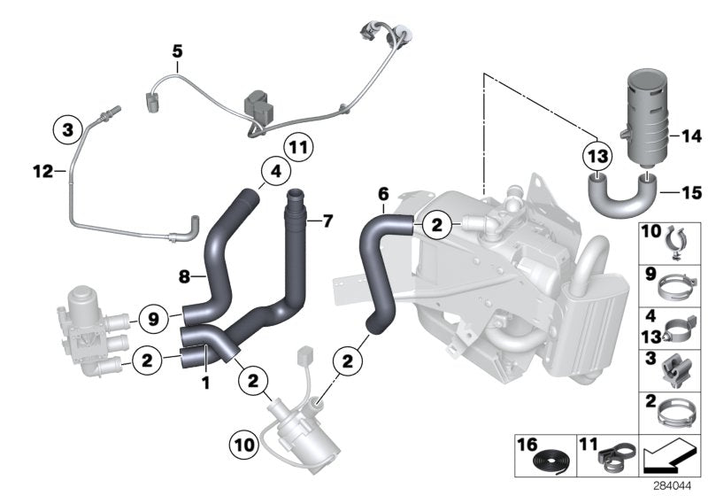 Genuine BMW 64129192782 Hose Clamp (Inc. 520d ed, 520i & 523i) | ML Performance US US Car Parts