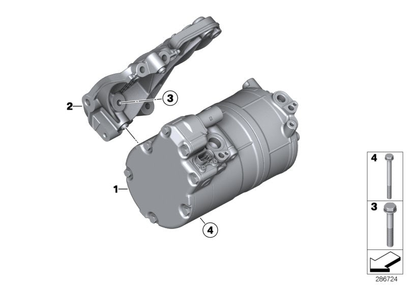 Genuine BMW 64529345313 Electric A/C Compressor (Inc. Hybrid 7, Hybrid 3 & Hybrid 7L) | ML Performance US US Car Parts
