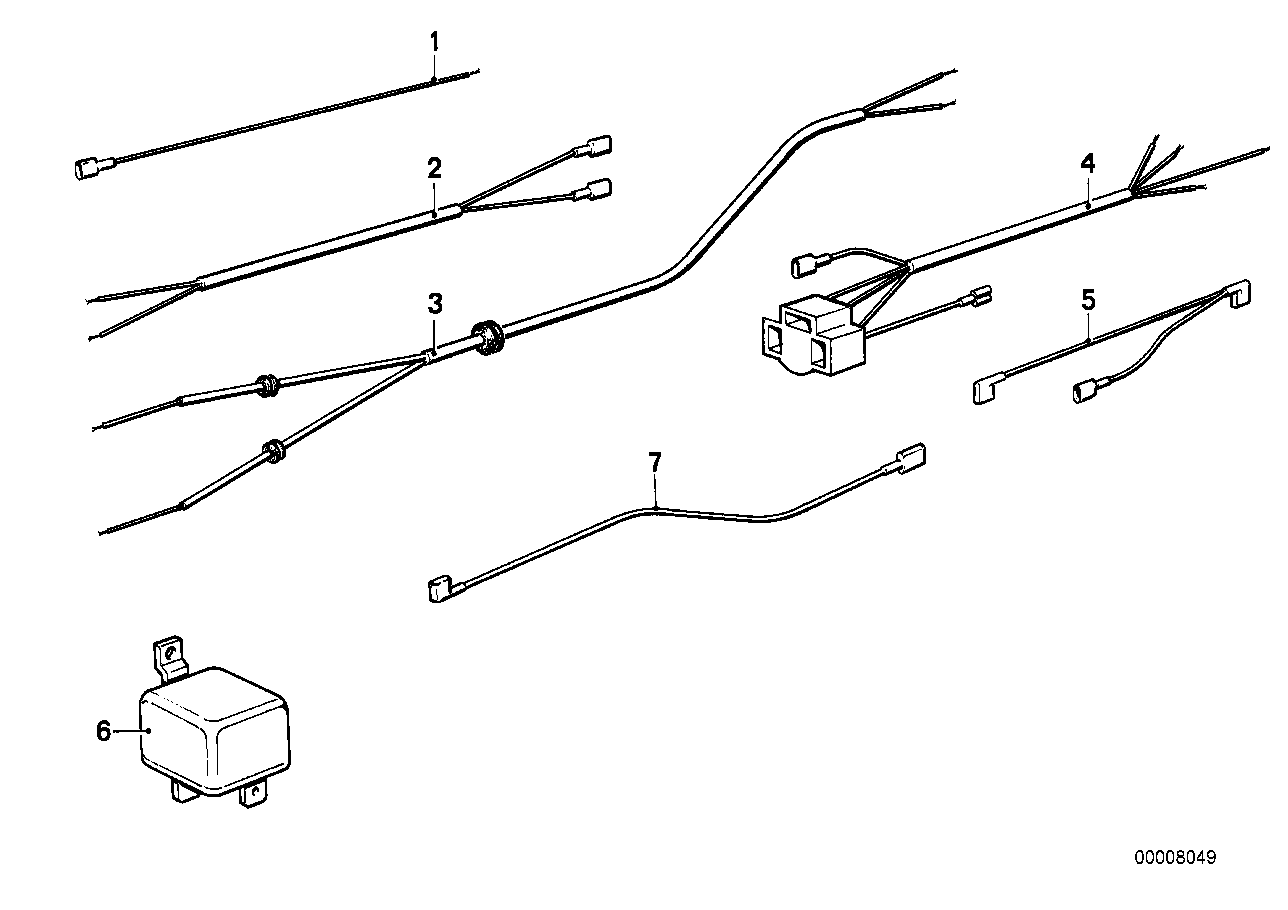 Genuine BMW 61121358176 Wire Parking Light (Inc. R75/6, R90S) | ML Performance US US Car Parts