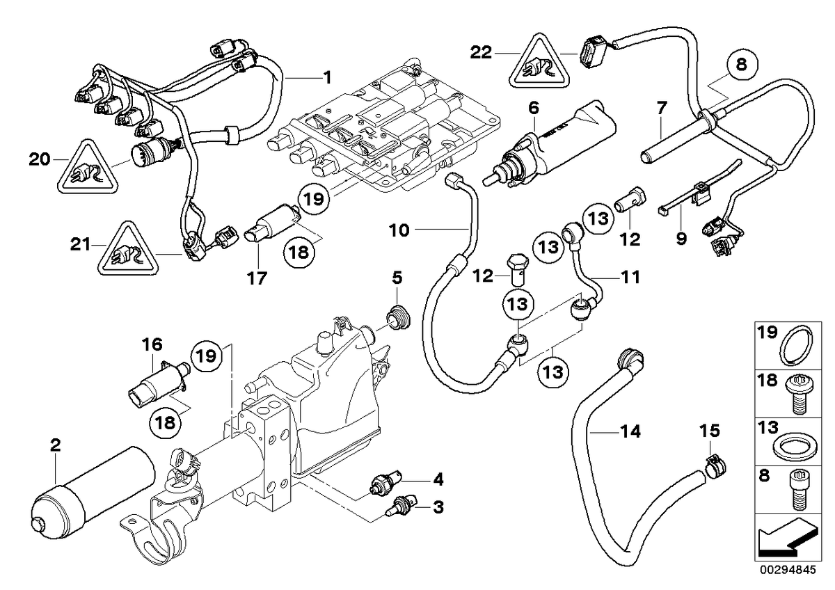 Genuine BMW 23017838939 E60 E63 E61 Pressure Line, Valve Block (Inc. M5 & M6) | ML Performance US US Car Parts