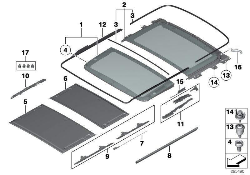 Genuine BMW 54107293446 F25 Glass Cover, Front (Inc. X3) | ML Performance US US Car Parts
