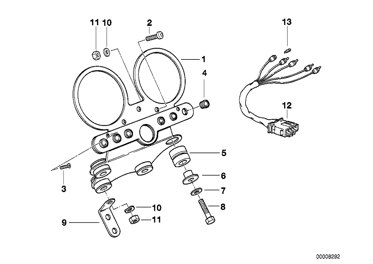 Genuine BMW 62211244817 80 Control Light Socket Set (Inc. & R 100 R) | ML Performance US Car Parts