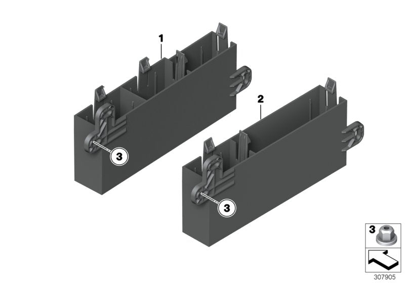 Genuine BMW 61359305948 Equipment Module, Luggage Compartment (Inc. 650i, 640i & 550iX 4.4) | ML Performance US US Car Parts