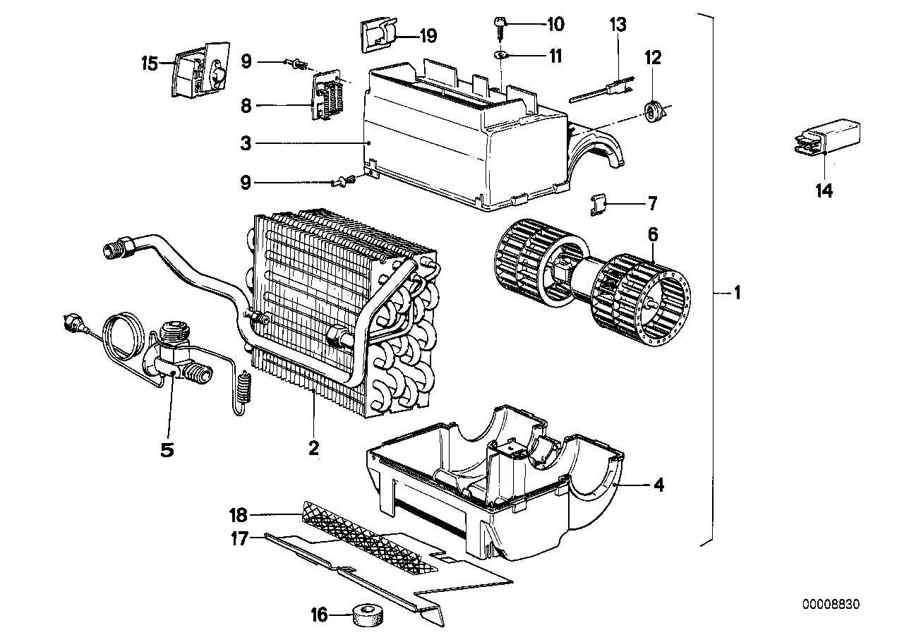 Genuine BMW 64501380658 E24 Expansion Valve (Inc. 628CSi, 635CSi & M635CSi) | ML Performance US US Car Parts